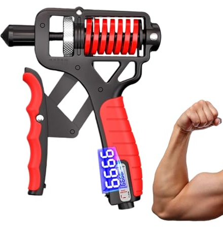 Entrenador de mano – Grips Strengths Exerciser, 5 a 165 kg, apretador ajustable para ejercicios de oficina, tensor de muñeca con agarre antideslizante, hardware, desarrollo muscular para actividades
