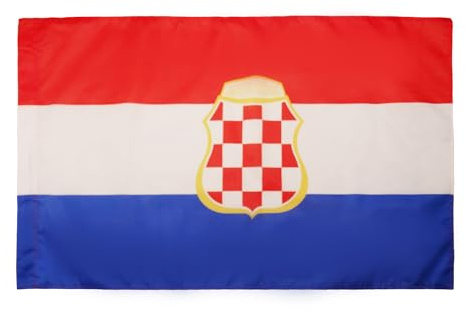 AZ FLAG Flagge Kroatische Republik Herceg-Bosna 1991-1994 150x90 cm | Für innen und außen HR HB dekorative Flagge doppelte Nähte und verstärkte Kanten mit Masttunnel 100D Polyester