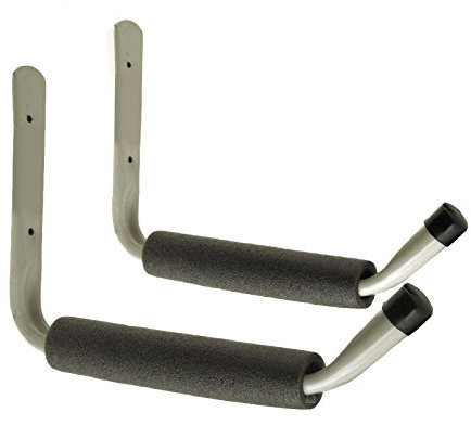 2 x Giant Heavy Duty Storage Hooks Wall Mounted Ladder Bike Garage Padded Hook