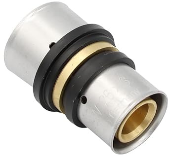 Pipetec Pressfitting Kupplung 32x3 26x3 mm Verbinder Reduzierung TH Kontur Verbundrohr, DVGW, TH-Profil