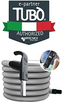 AERTECNICA tubo flessibile elettrificato 7 mt Quick Flow 32mm per aspirapolvere con interruttore avviamento e variatore di velocità, AP234