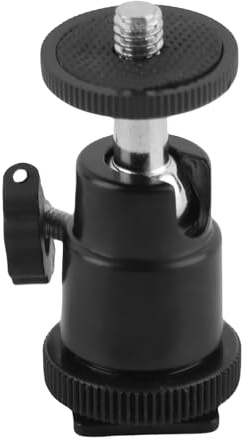 Kugelkopf Stativkopf Ball Head 1/4 Stativkopf Kugelkopf Kamera Stativ Stativköpfe Kamera Stativ 1/4 Heiß Schuhadapter Blitzlicht Halterung Halter Halterung Wiege Kugelkopf mit
