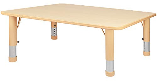 alles-meine.de GmbH Kindertisch/Tisch - höhenverstellbar - Größen & Farbwahl - 1 bis 8 Jahre - Holzfarben - Holz - Plastik - für INNEN & AUßEN - Kindermöbel - für Kinder - Mädc..