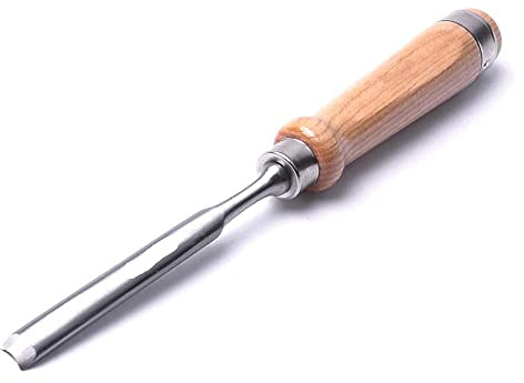 Formones Para Madera Gubias Para Tallar Madera Herramienta Carpintero Cromo Vanadio Acero Medio Redondo Carpintería Cincel Conjunto Madera Talla Gubia Herramienta Cinceles-18Mm