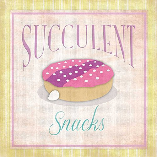 CANVAS-FRAMED-con-AMERICAN-BOX Ciambelle 2 Grigio Jace - Cucina quadrata Stampa artistica Cucina Rosa Telaio galleggiante 26_X_26_in