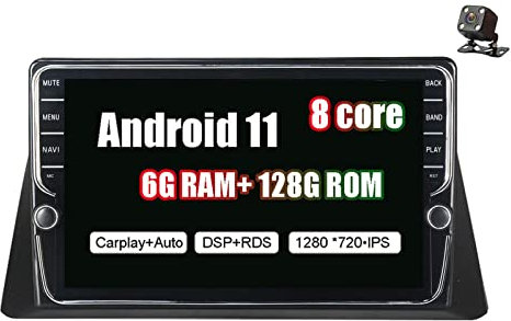 Car Stereo Android 11 9 Pulgadas Autoradio Radio para Coche GPS de Navegación Auto para Honda Accord 2008-2012 Soporta Mandos de Volante Bluetooth con WiFi USB Dab+ OBD DVR Carplay Player