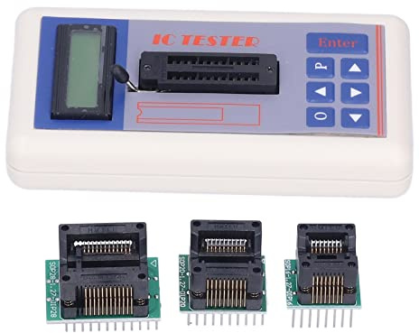 Tester di circuito integrato, misuratore di transistor Facile da usare Portatile multifunzione per amplificatore operazionale per dispositivo driver di interfaccia per fotoaccoppiatore(Con terminale)