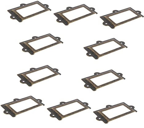 Cabilock 10stücke Halter Für Etikettenhalter Für Schränke Rahmen Für Etikettenschränke Metallrahmen Für Medizinschränke Etikettenhalter