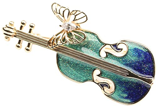 USHOBE Violine Brosche Anstecknadel Für Kleidungsabzeichen Emaille Anstecknadel Brosche Abzeichen Hut Brosche Geigenbrosche Für Kleidung Saxophon Brosche Legierung Revers Fräulein Notiz