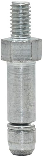 WAGNER Gewindestift 2tlg. - M6 x 8/ Ø 8 mm x Höhe 8/26/40 mm, für Möbelrolle / Möbelgleiter mit Aufnahme 8 mm, Stahl verzinkt, Klemmring - 11009199