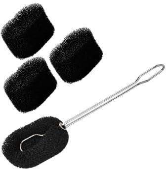 Healeved Stainless Steel Long Handle Cup Brush Bottle Cup Sponge Cleaning Brush for Home Kitchen