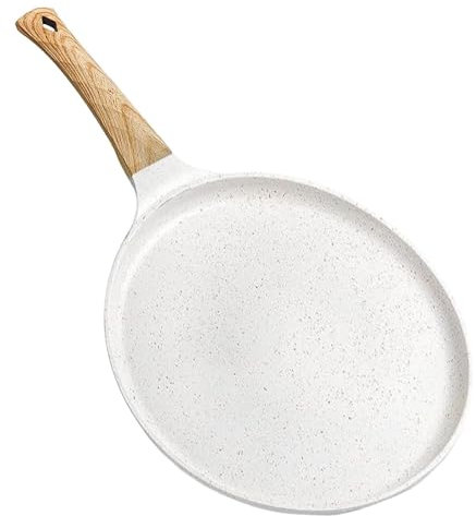 Jubepk Padella per hamburger a induzione, padella a induzione, fornello a induzione con rivestimento antiaderente per un facile rilascio di alimenti come uova, hamburger e bistecca