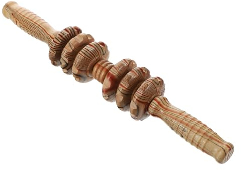 ORFOFE Holz Massagegerät Für Bauch Rücken Und Roller Massage Werkzeug Zum Entspannen Von Muskelknoten Und Triggerpunkten Bauchmassagegerät Durchblutung