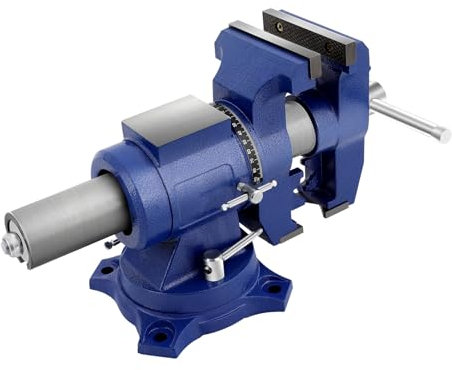 Étau multifonction, en fonte, banc multi-fonctions industriel lourd 125 mm Étau à vis Tiges rotatives à 360° pour ponceuse de surface 15 kg