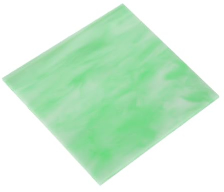 QUARKZMAN Glasmosaikfliese 3,9 Zoll x 3,9 Zoll Grüne Farbe Glasmosaikfliesen für Bastelarbeiten DIY, Kunstprojekt