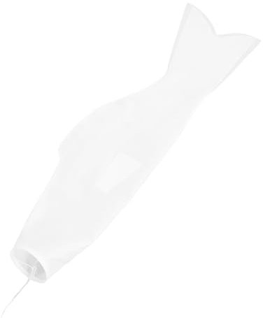 MOBUTOFU Japanischer Karpfen-windsack Fisch-streamer Weißer Blanko Windsack Garten-flagge Diy-kreativität Für Junge Mädchen Sammelbare Dekoration Blanko-luftschlange Sushi-bar-dekoration