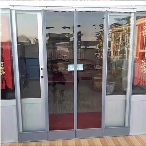 MaiBuL LNNW PVC Streifenvorhang PVC-Kältestreifen-Vorhang-Türstreifen, transparenter, automatisch schließender Kunststoffstreifen-Türvorhang Für Lager Garagentor Gefrierschrank Eingang(0.45x2.6m)