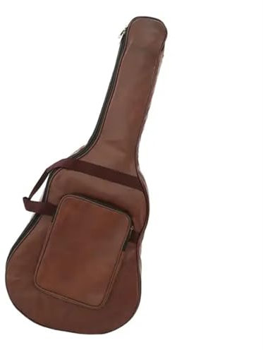 GCYEIDMA 40 ''41'' akustische Klassische Gitarre Gig ing Bag Weiche Fall PU Leder Tasche Gitarrentasche Westerngitarre(Brown)