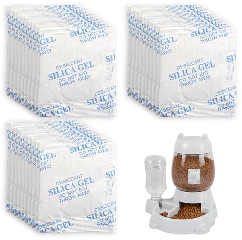 Menibeuty 10g x 30Pcs Absorbeur D'Humidité Placard,Sachet Anti Humidité Pour Vêtements Aliments, Gel De Silice Pour Fleurs Séchées, Sachets Déshydratants Pour Élimination Humidités Eviter Moisissure
