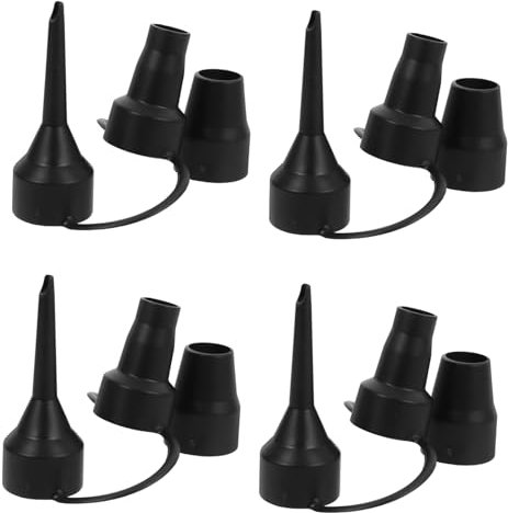 VICASKY 4pcs Air Bed Pump Nozzles Plastic Inflatable Mattress Replacement Nozzles for Camping Air Pumps and
