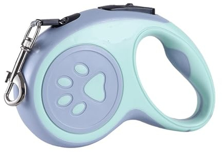 Nylon-Hundeleine, automatisch, einziehbar, langlebig, Katzenleine, ausziehbar, Welpen, Spazierengehen, Laufen, Traktion, Roulette (Hellgrün, 3 m)