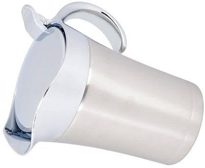 Aoresac 304 Stainless Steel Thermal Insulated Double Wall Sauce Gravy Boat Pot Serving Jug, & Hygienic, Smooth Pouring Spout, 1 with Lid, Ideal for Storage, Long-Lasting (Large size 750ml)