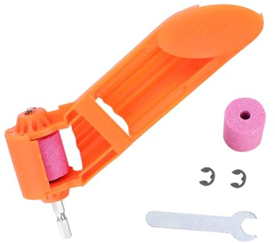 Toddmomy Portable Drill Bit Sharpener Drill Bit Grinding Tool Orange