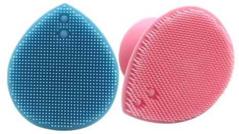 Toyvian 2 Stück Kopfhaut Massagebürste Silikon Haarbürste Sanftes Peeling Manuell Saugnapf Kopfhautpflege Reinigung Porentiefe Reinigung für Empfindliche Haut