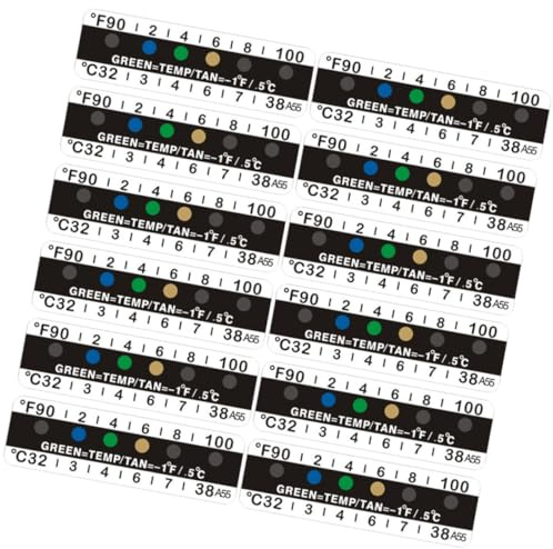 CLISPEED 25pcs Urine Thermometer Strips Temperature Testing Adhesive Labels for Plastic Cups Bottles Quick Accurate Temperature Monitoring