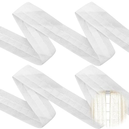 Rideau Galon Fronceur Blanc - 2PCS 30M X 2,5Cm Rufflette Pour Rideaux, À Coudre Ruban Fronceur Pour Rideaux, Universelruban Fronceur De Ruban À Coudre Pour La Décoration