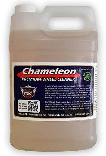 Detail King Chameleon Car Rim & Wheel Cleaner Spray for All Wheels (Aluminum, Chrome, and More) - Scrub-Less - pH Balanced - Acid Free - 1 Gallon