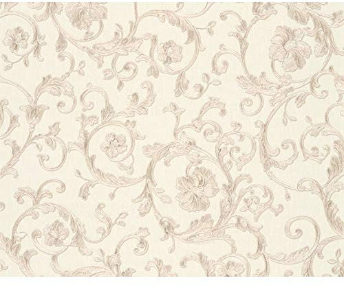 Baroque Wallpaper with Ornaments Versace 3 Non-Woven Wallpaper 10.05 m x 0.70 m Bronze Beige Creme Made in Germany 343263 34326-3