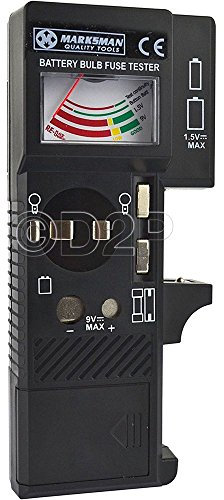 Battery, Bulb Fuse Tester 3 In 1 - For House Or Car | Quick Handheld Checker | 9V Button Cell | Testing Hand Tool | Check Lighting cell | Diy, Home | Universal
