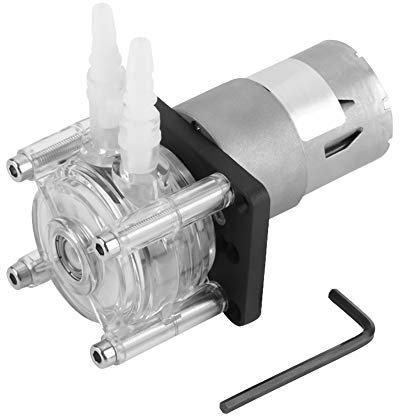 Peristaltische Pumpe, DC 12V Schlauchpumpen Schlauch mit Hohem Durchfluss Geeignet für Aquarien, Chemikalien, Flüssigkeiten und andere Dosierzusätze