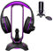 ENHANCE Gaming-Headset-Ständer - LED-Kopfhörerhalter mit Maus-Bungee und 2-Port-USB-Hub - 7 RGB-Farben + Farbwechselmodus, Headset-Aufhänger, Maus-Bungee-3-in-1-Gaming-Desktop-Zubehör