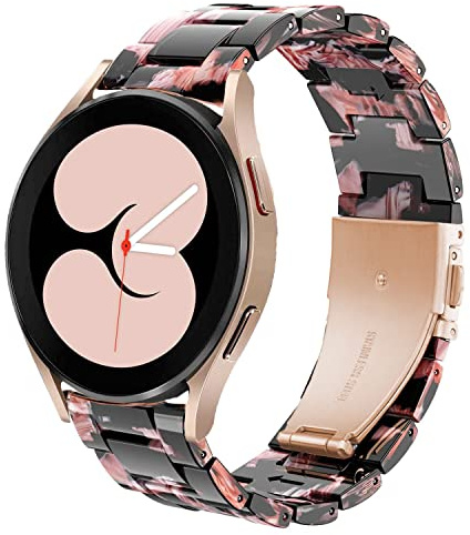 DEALELE Armband Kompatibel mit Samsung Galaxy Watch 7 / FE / 6/6 Classic / 5/5 Pro / 4/4 Classic / 3 41mm, 20mm Buntes Harz Resin Ersatz Armbänder für Huawei GT3 42mm / GT2 42mm