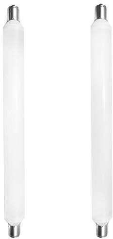 JQslight 6W S15s LED Light Bulb 284mm, Led Strips Light Cold White 6000K, 60w s15 Tubular Lampt Replacement for Mirror Ligh, Wall Light, Bathroom Shaver Light(2-Pack)