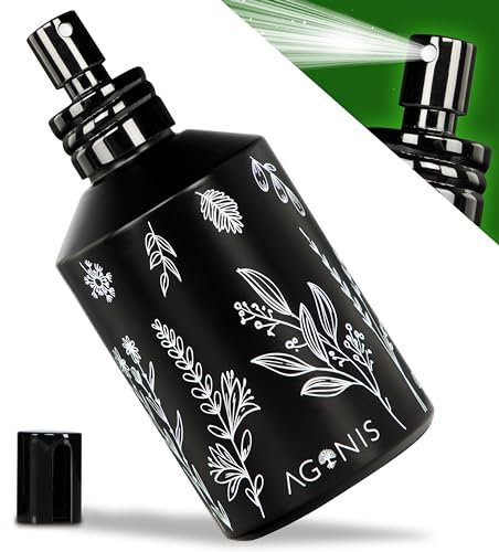 AGONIS® Sprühflasche für gesunde Zimmerpflanzen: modernes Glas & Metall-Design | Unterstützt Photosynthese & Luftfeuchtigkeit