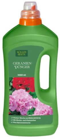 Geranien-Dünger 1 l, Flüssigdünger für Geranien, Düngemittel, Düngung, Kölle's Beste Geranien-Dünger