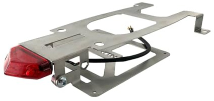 Kennzeichenhalter für KTM EXC 2012-2016 klappbar Motard Enduro (ohne Lackierung roter Strahler)