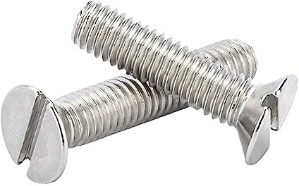 10 teile/los Metrisches Gewinde Schlitz Senkkopf Maschinenschrauben M1.6/M2/M2.5/M3/M4/M5/M6/M8/M10