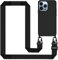 Tawarror Mobile Phone Strap for iPhone 15 Pro Max Case with Strap, Mobile Phone Case for iPhone 15 Pro Max, Silicone Case with Chain, Shockproof Protective Case with Soft Microfibre Lining, Cord for