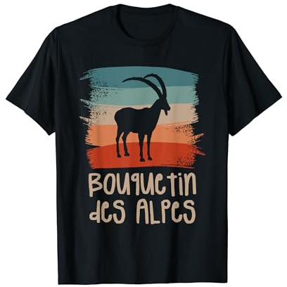 Retro Vintage Bouquetin Des Alpes T-Shirt