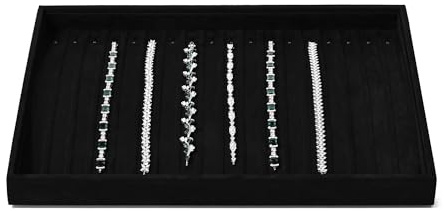 Oirlv Noir Microfibre 18 Fentes Plateau Bijoux Plateau Organisateur De,