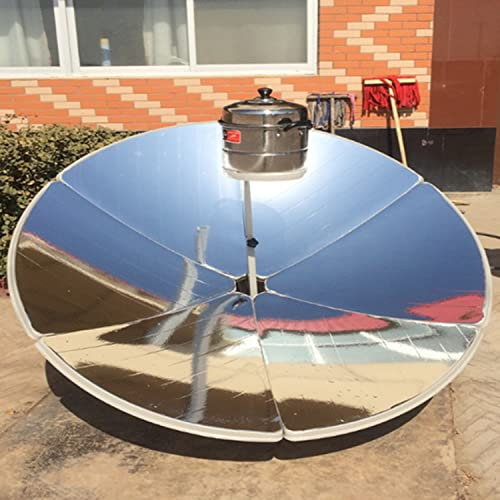 Generic Four solaire portable - Réchaud de camping - 140 cm de diamètre - Ustensiles de cuisine et équipement de survie - Four d'extérieur à énergie solaire pour la randonnée