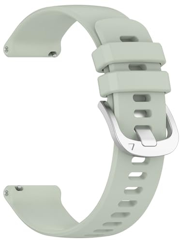 Silikon Armband für Garmin Vivomove Sport, 20mm Wasserdichte Weiche Ersatzriemen, Weiches Silikon Ersatzarmband Uhrenarmband Sportarmband für Damen Herren