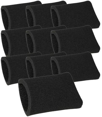 vhbw 10x Staubsaugerfilter kompatibel mit Kärcher K 900 | MV2, MV3, NT27/1, NT48/1, SE 4001, NT 48/1 TE, K 2201 Staubsauger - Schaumstofffilter Schwarz