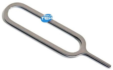 SIMPLETEK - Spilla SIM Estrattore Scheda Compatibile con iPhone iPad Metallico Smartphone