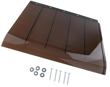 Fonowx Window Awning, Door Canopy, Front Door Canopy, Porch Awning, PC Board for Outdoor Garden, Multi, 40cmx45cm