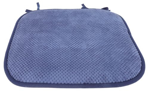 VANZACK Memory Foam Chair Pad for Desk Chairs and Train Seats, Blue